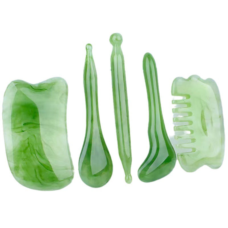 Universal Gua Sha Set for Body and Facial Massage noire