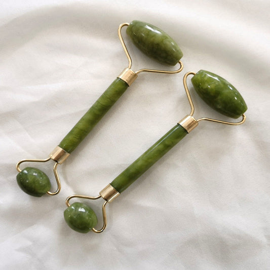 Natural Jade Facial Massage Roller noire
